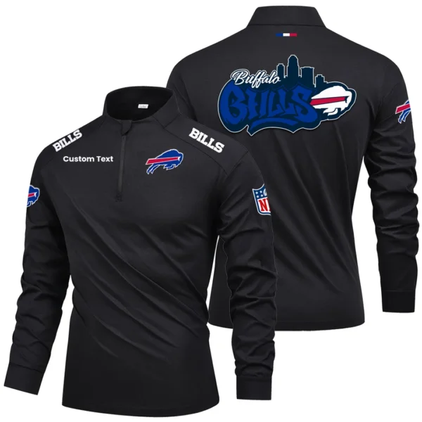Buffalo Bills Quarter Zip Long Sleeve 2027 Limited Graffiti Style Personalize Name