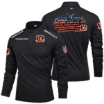 Cincinnati Bengals Quarter Zip Long Sleeve 2027 Limited Graffiti Style Personalize Name