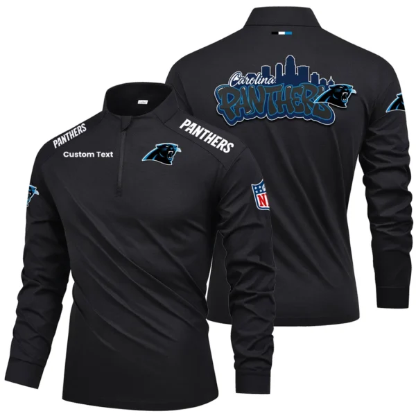 Carolina Panthers Quarter Zip Long Sleeve 2027 Limited Graffiti Style Personalize Name
