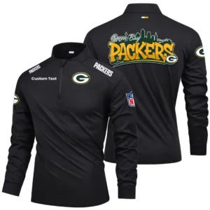 Green Bay Packers Quarter Zip Long Sleeve 2027 Limited Graffiti Style Personalize Name
