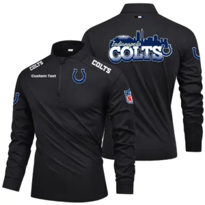 Indianapolis Colts Quarter Zip Long Sleeve 2027 Limited Graffiti Style Personalize Name