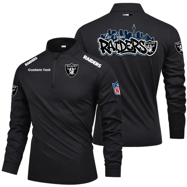 Las Vegas Raiders Quarter Zip Long Sleeve 2027 Limited Graffiti Style Personalize Name