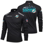 Miami Dolphins Quarter Zip Long Sleeve 2027 Limited Graffiti Style Personalize Name