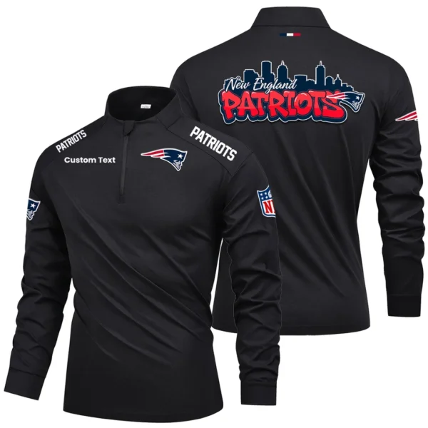 New England Patriots Quarter Zip Long Sleeve 2027 Limited Graffiti Style Personalize Name