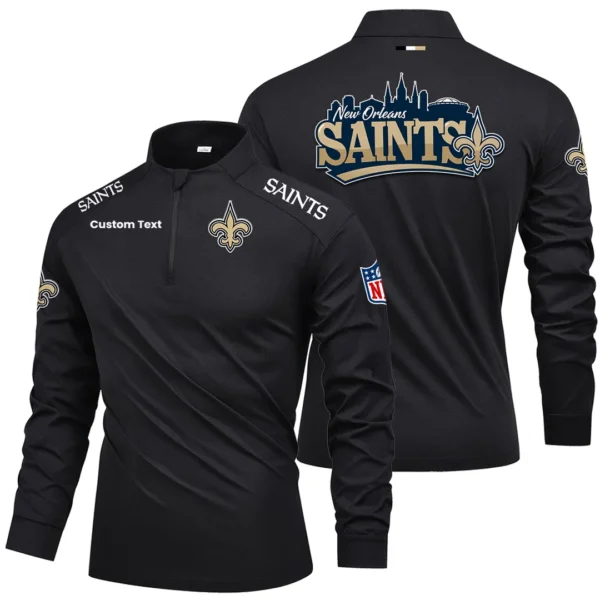 New Orleans Saints Quarter Zip Long Sleeve 2027 Limited Graffiti Style Personalize Name