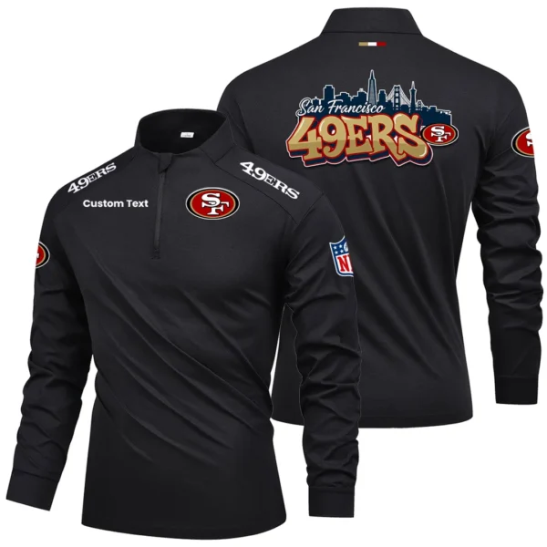 San Francisco 49ers Quarter Zip Long Sleeve 2027 Limited Graffiti Style Personalize Name