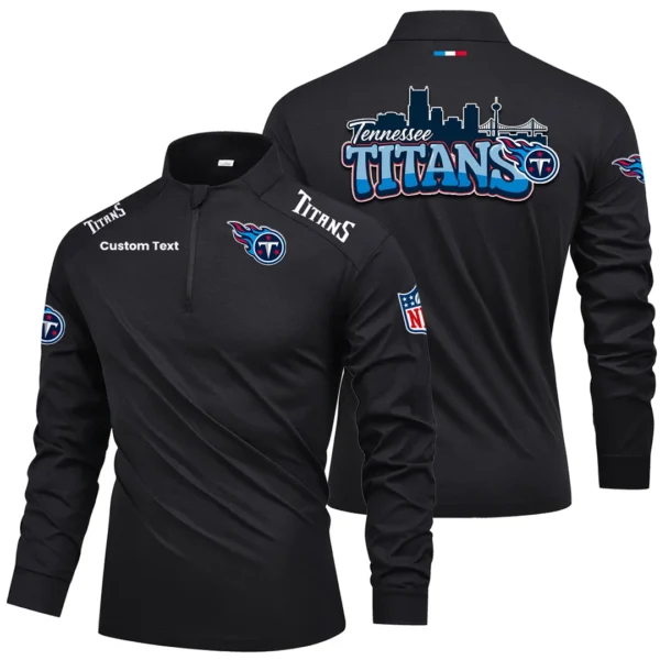 Tennessee Titans Quarter Zip Long Sleeve 2027 Limited Graffiti Style Personalize Name