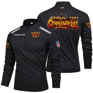 Washington Commanders Quarter Zip Long Sleeve 2027 Limited Graffiti Style Personalize Name