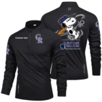 Colorado Rockies Quarter Zip Long Sleeve Shirt New Limited Personalize Name