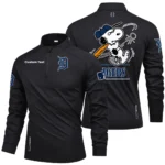 Detroit Tigers Quarter Zip Long Sleeve Shirt New Limited Personalize Name