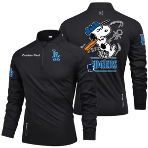 Los Angeles Dodgers Quarter Zip Long Sleeve Shirt New Limited Personalize Name