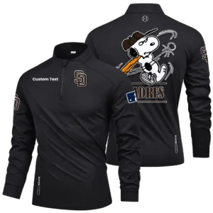 San Diego Padres Quarter Zip Long Sleeve Shirt New Limited Personalize Name