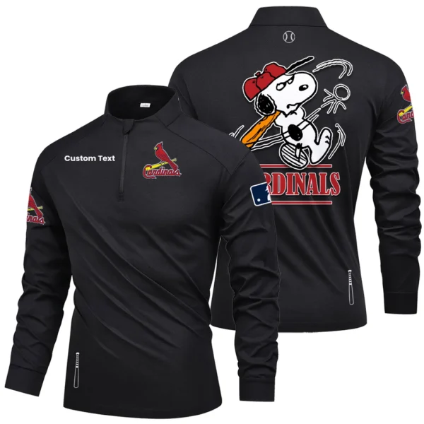 St. Louis Cardinals Quarter Zip Long Sleeve Shirt New Limited Personalize Name