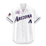 Arizona Diamondbacks Hawaiian Shirt 2026 Limited Edition America’s 250th Anniversary USA Flag Premium Crinkle Textured