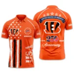 Cincinnati Bengals Polo Shirt x America’s 250th Anniversary Limited Personalize Name