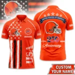 Cleveland Browns Polo Shirt x America’s 250th Anniversary Limited Personalize Name