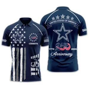 Dallas Cowboys Polo Shirt x America’s 250th Anniversary Limited Personalize Name