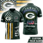 Green Bay Packers Polo Shirt x America’s 250th Anniversary Limited Personalize Name