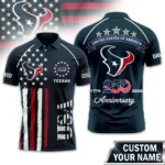 Houston Texans Polo Shirt x America’s 250th Anniversary Limited Personalize Name