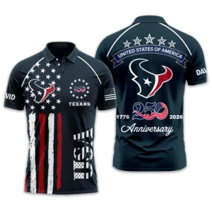 Houston Texans Polo Shirt x America’s 250th Anniversary Limited Personalize Name