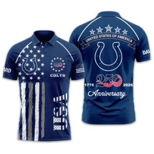 Indianapolis Colts Polo Shirt x America’s 250th Anniversary Limited Personalize Name