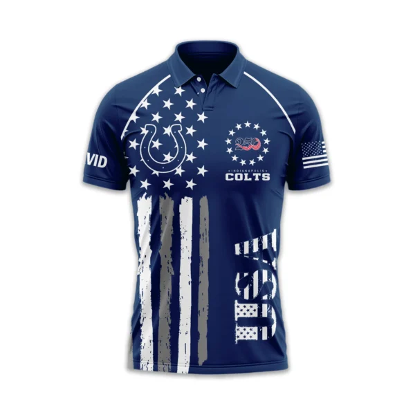 Indianapolis Colts Polo Shirt x America’s 250th Anniversary Limited Personalize Name