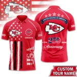 Kansas City Chiefs Polo Shirt x America’s 250th Anniversary Limited Personalize Name