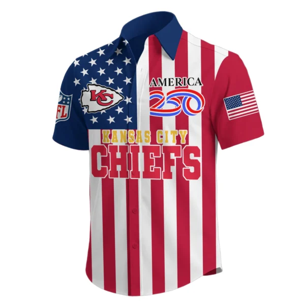 Kansas City Chiefs Hawaiian Shirt 2026 Premium Crinkle Textured x Liberty Eagle Patriotic Limited Edition