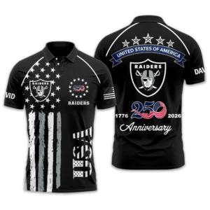Las Vegas Raiders Polo Shirt x America’s 250th Anniversary Limited Personalize Name