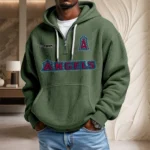 Los Angeles Angels Waffle Knit Hoodie Quarter Zip New 2026 Personalize Name