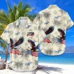 Los Angeles Dodgers Hawaiian Shirt 2026 Limited Premium Crinkle Textured x 250th Birthday Freedom Anniversary