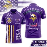 Minnesota Vikings Polo Shirt x America’s 250th Anniversary Limited Personalize Name