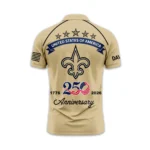 New Orleans Saints Polo Shirt x America’s 250th Anniversary Limited Personalize Name