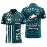 Philadelphia Eagles Polo Shirt x America’s 250th Anniversary Limited Personalize Name
