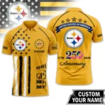 Pittsburgh Steelers Polo Shirt x America’s 250th Anniversary Limited Personalize Name