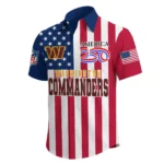 Washington Commanders Hawaiian Shirt 2026 Premium Crinkle Textured x Liberty Eagle Patriotic Limited Edition
