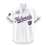 Washington Nationals Hawaiian Shirt 2026 Limited Edition America’s 250th Anniversary USA Flag Premium Crinkle Textured