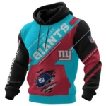 New York Giants Waffle Knit Pullover Hoodie 2026 Limited Edition Personalize Name