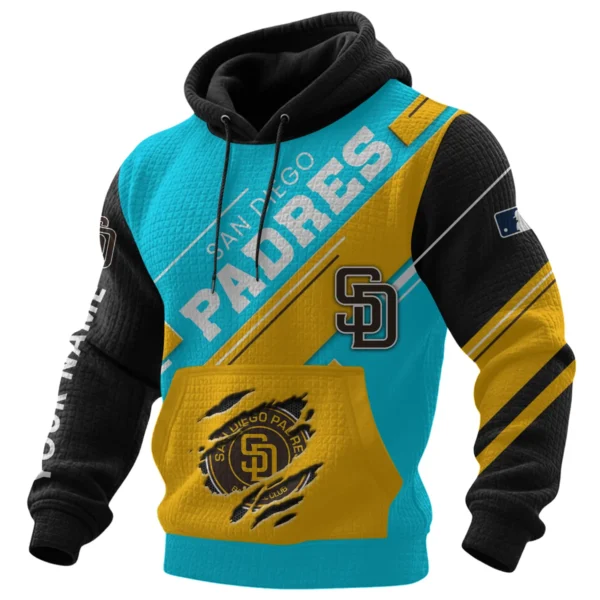 San Diego Padres Pullover Hoodie Waffle Knit 2027 Limited Personalize Name