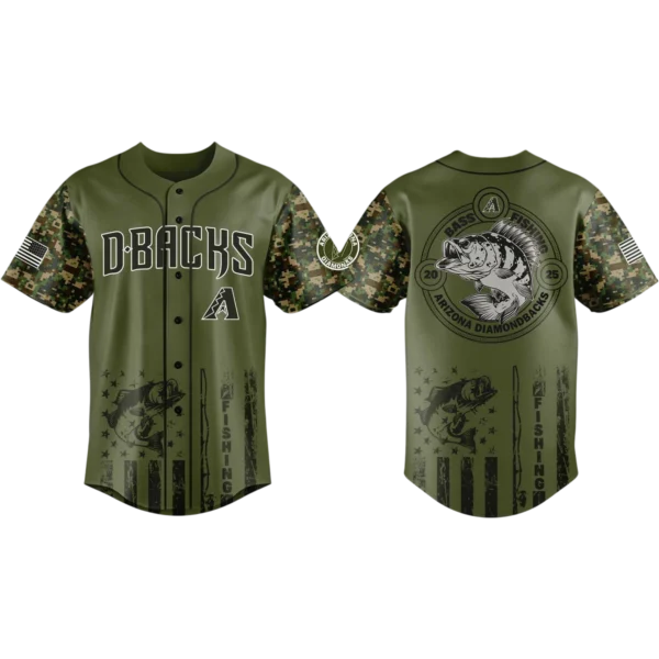 Arizona Diamondbacks Baseball Jersey x Bass Fishing New Limited Premium