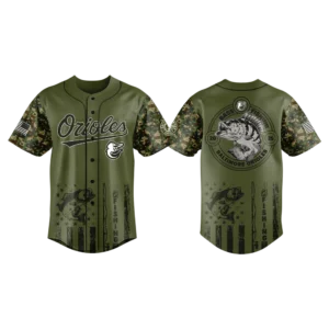 Baltimore Orioles Baseball Jersey x Bass Fishing New Limited Premium