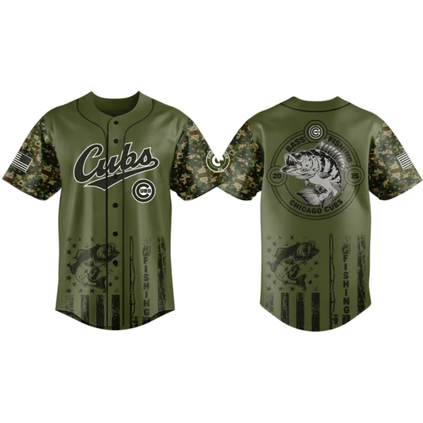 Chicago Cubs Baseball Jersey x Bass Fishing New Limited Premium