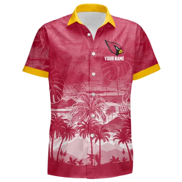 Arizona Cardinals Hawaiian Shirt 2026 Premium Crinkle Textured Personalize Name