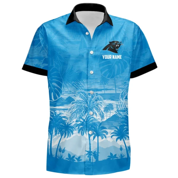 Carolina Panthers Hawaiian Shirt 2026 Premium Crinkle Textured Personalize Name