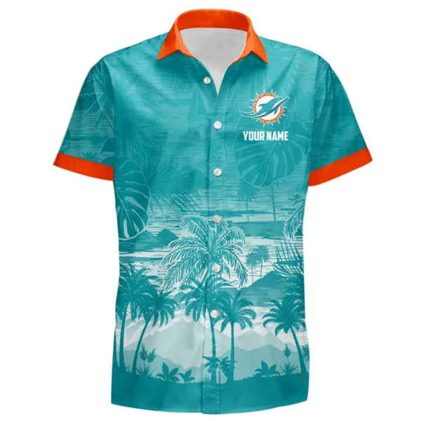 Miami Dolphins Hawaiian Shirt 2026 Premium Crinkle Textured Personalize Name