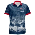 New England Patriots Hawaiian Shirt 2026 Premium Crinkle Textured Personalize Name