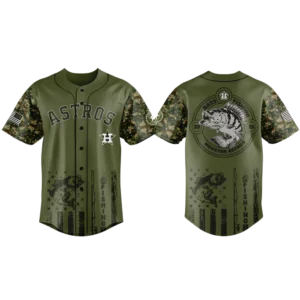 Houston Astros Baseball Jersey x Bass Fishing New Limited Premium