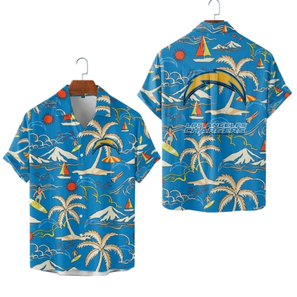Los Angeles Chargers Hawaiian Shirt Premium Material Options 2027 Limited Premium Crinkle Textured
