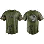 Los Angeles Dodgers Baseball Jersey x Bass Fishing New Limited Premium