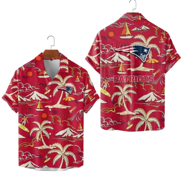 New England Patriots Hawaiian Shirt Premium Material Options 2027 Limited Premium Crinkle Textured